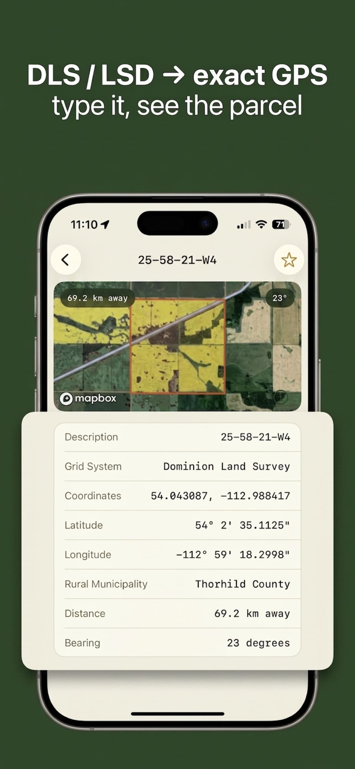 DLS / LSD to exact GPS