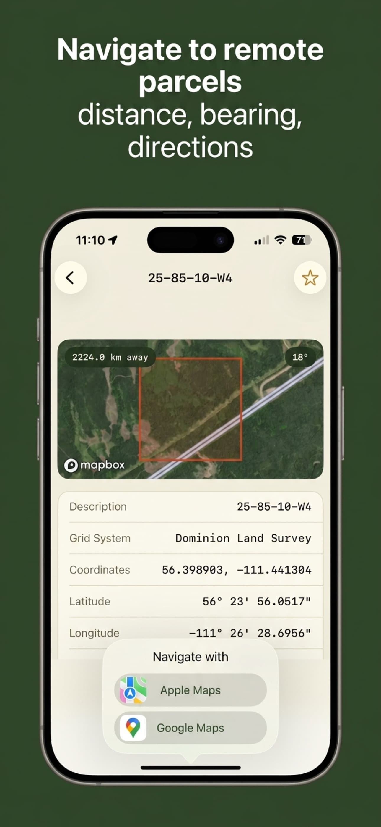 Navigate to remote parcels